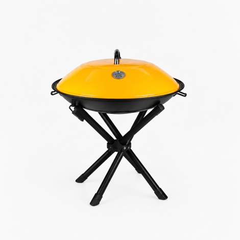 Portable Yellow Dome Charcoal Grill